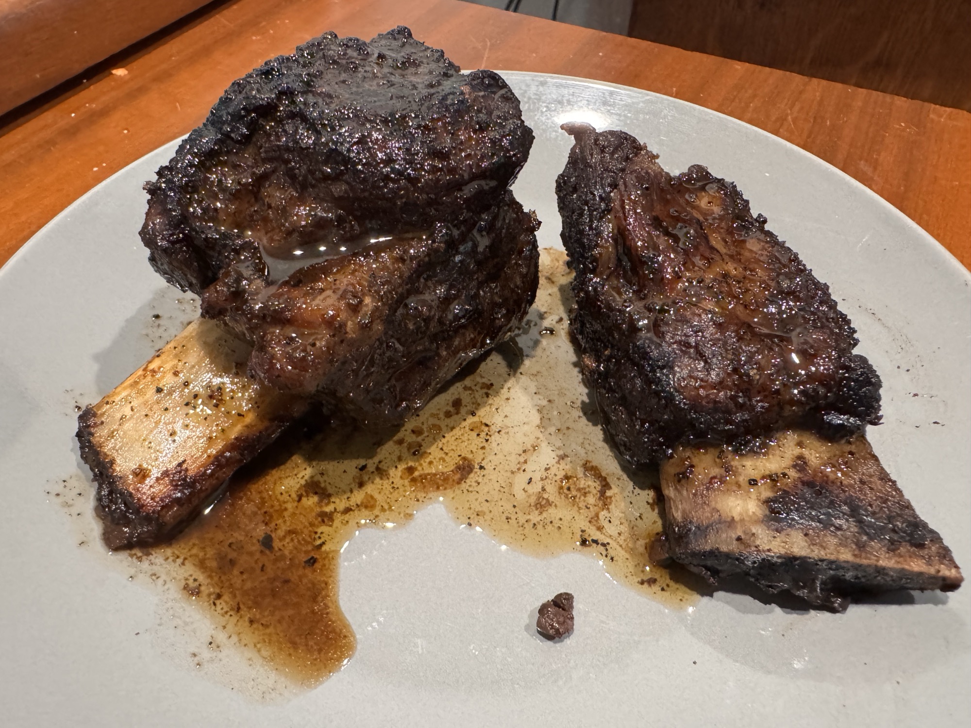 Plated, with the jus
