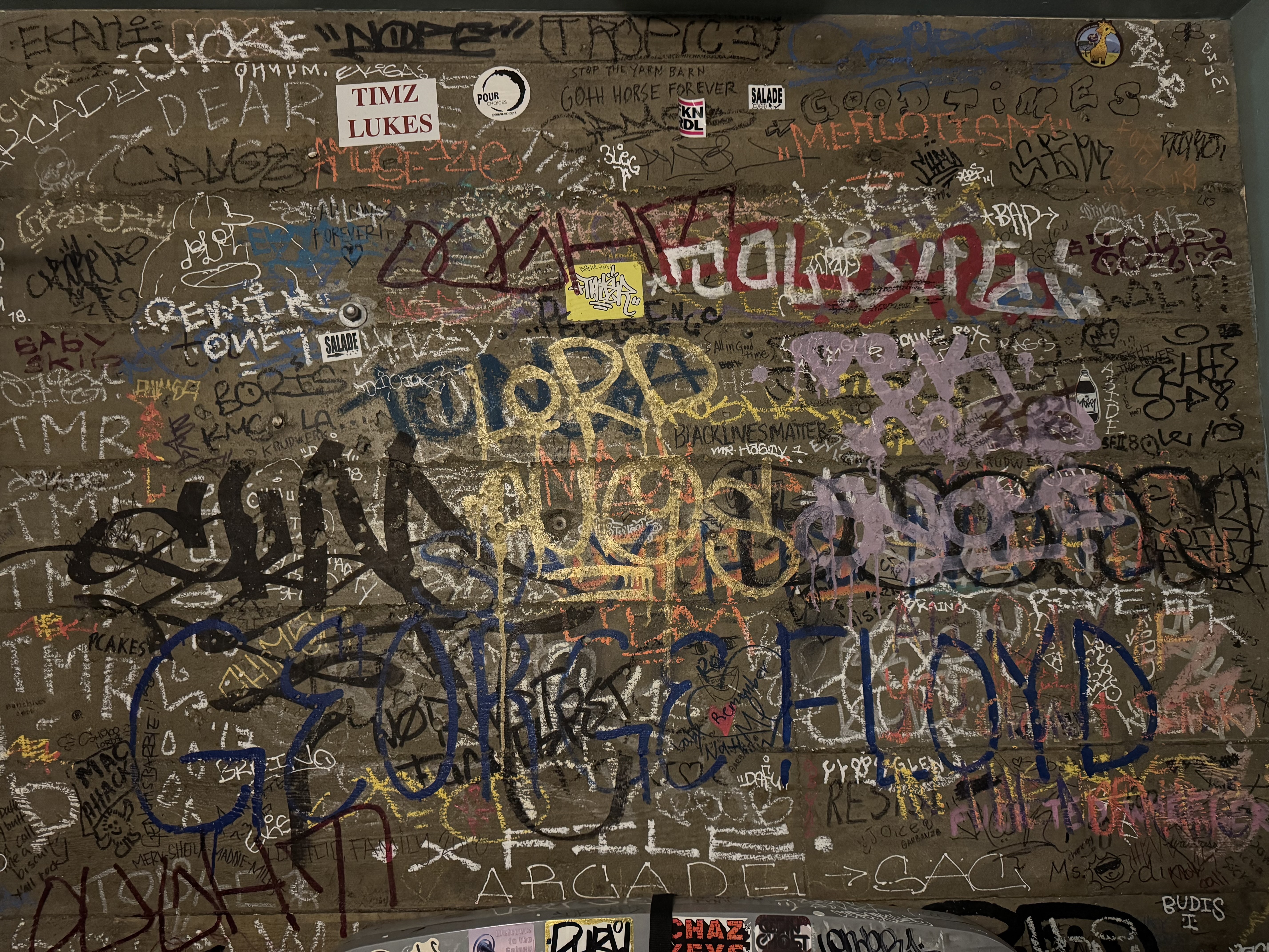 Knott Street graffiti wall