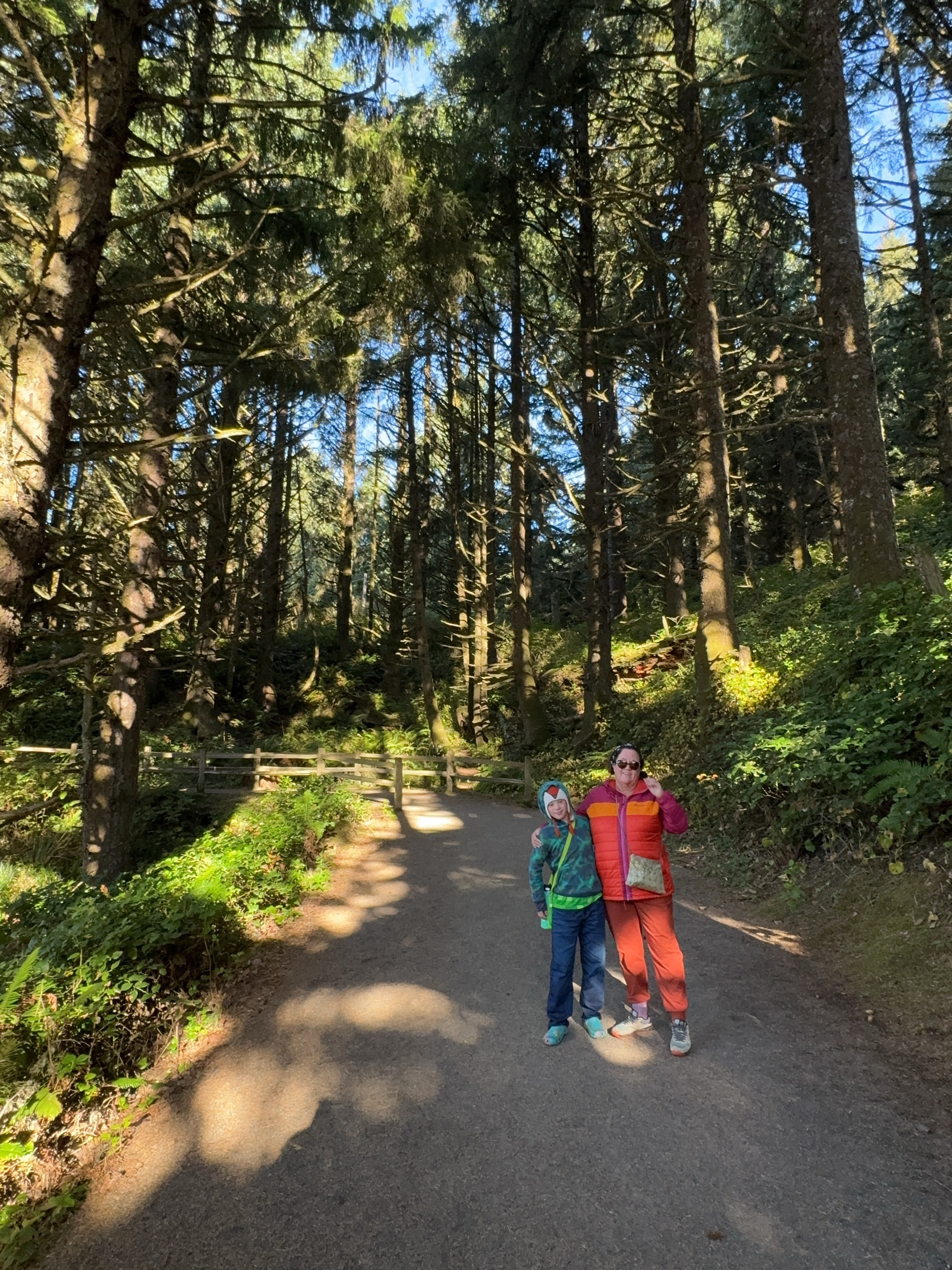 Dylan and Amy in the forest