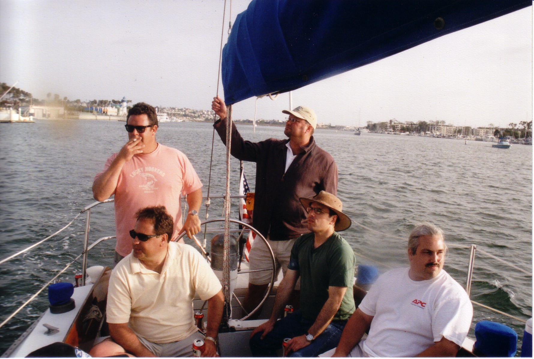 Jeff at the wheel, same outing