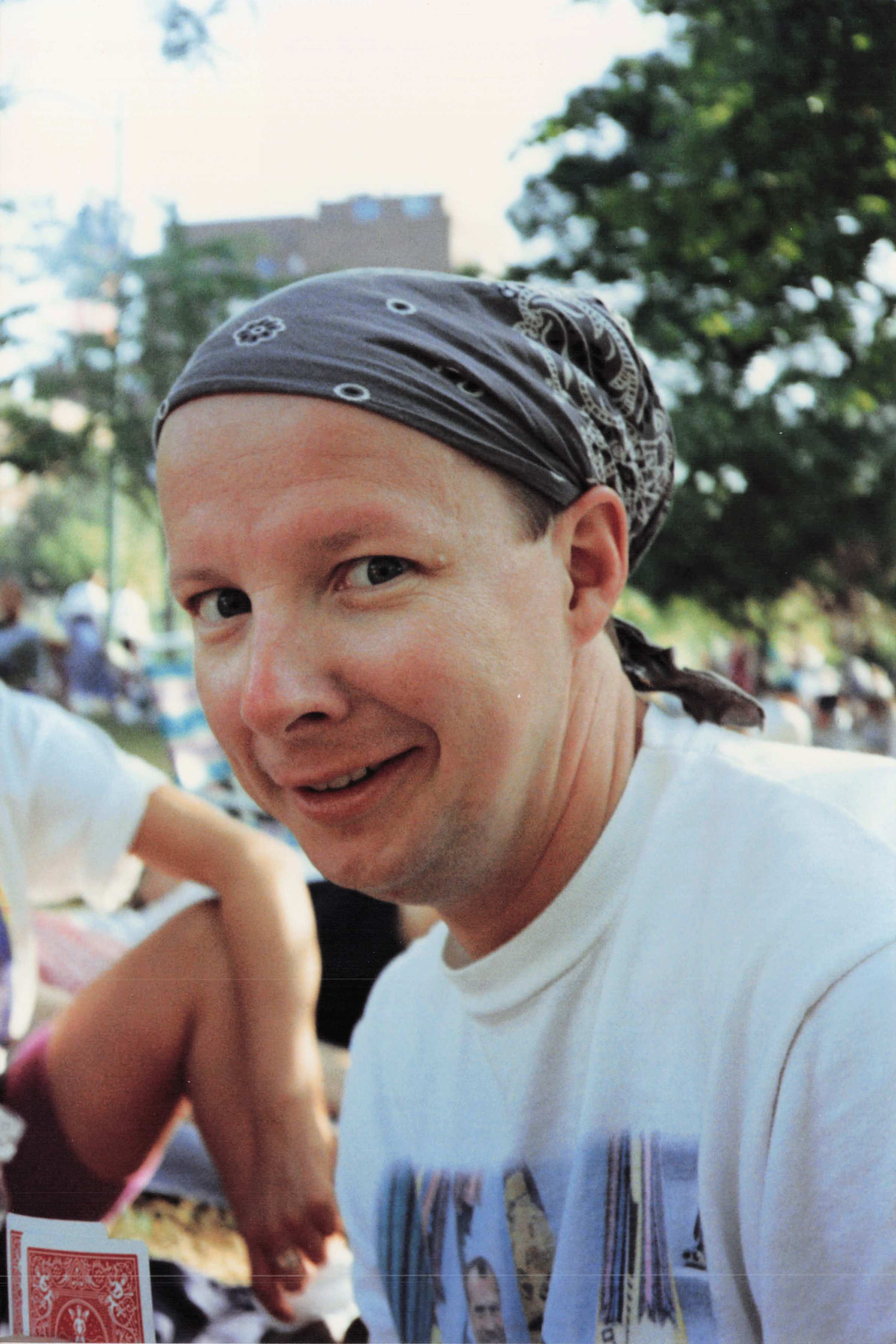 Ken Little in a paisley bandana