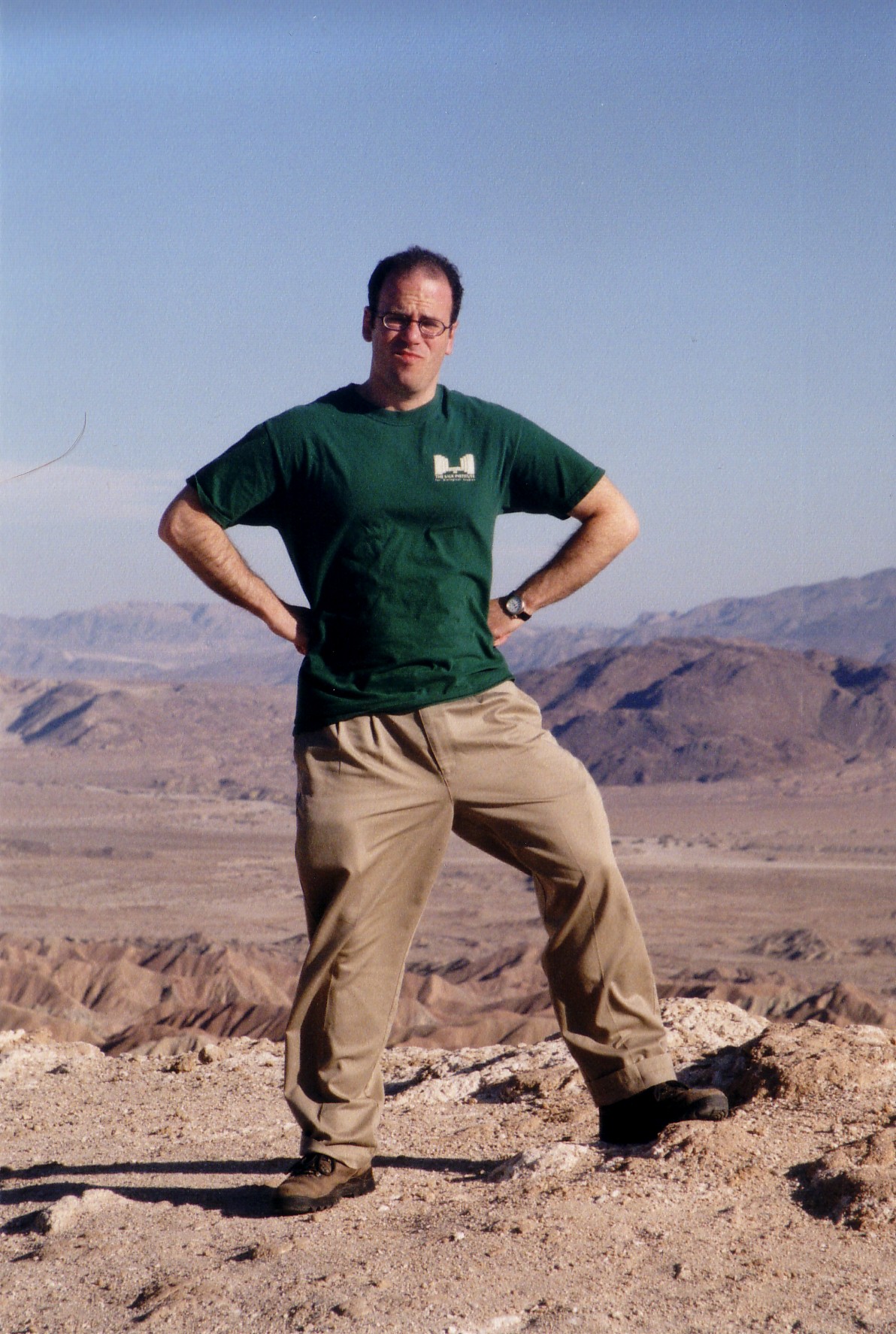 Kip in the Anza-Borrego badlands