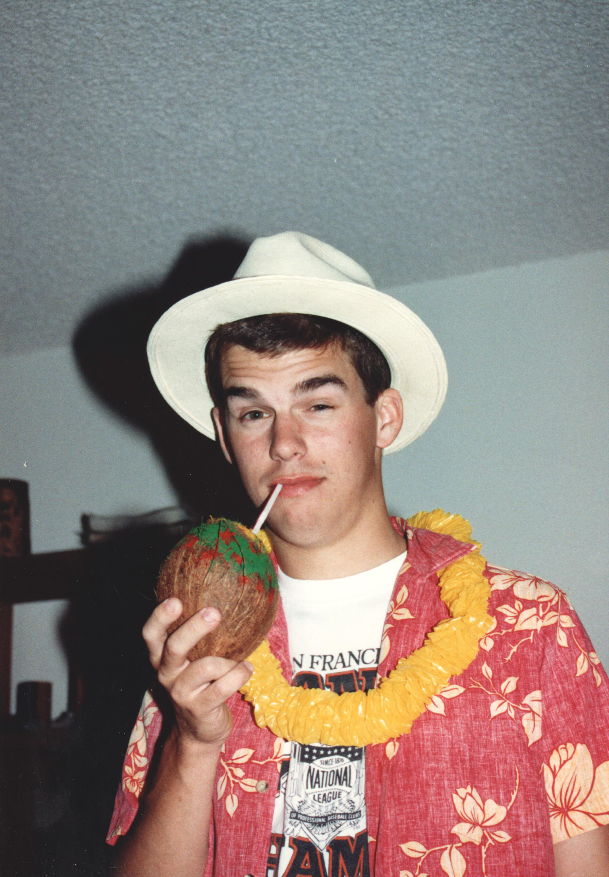 Chris Hubbard — deadpan coconut at Gorilla Ball
