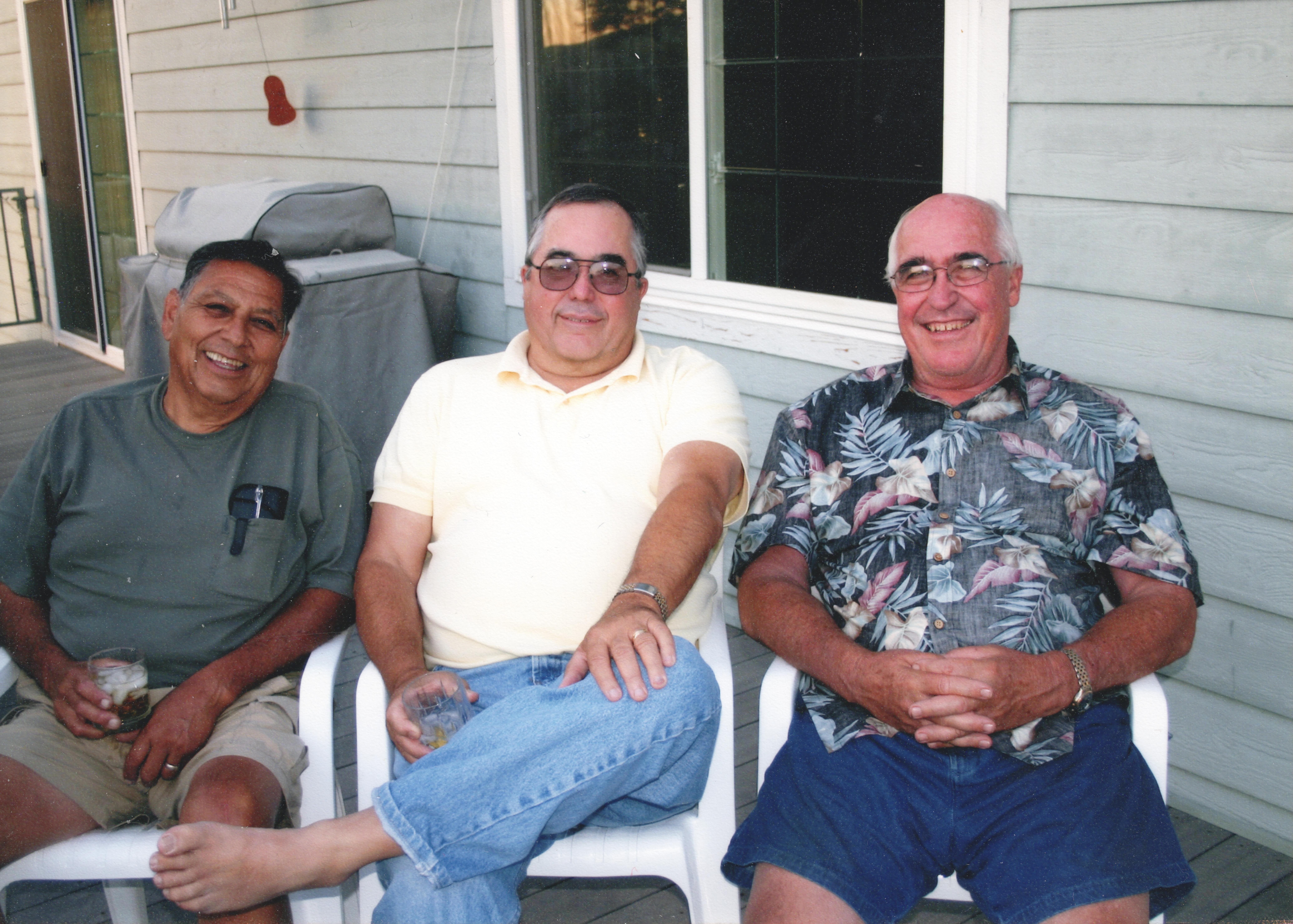 Mario Robledo (left) with Alan Heald and Phil Heald