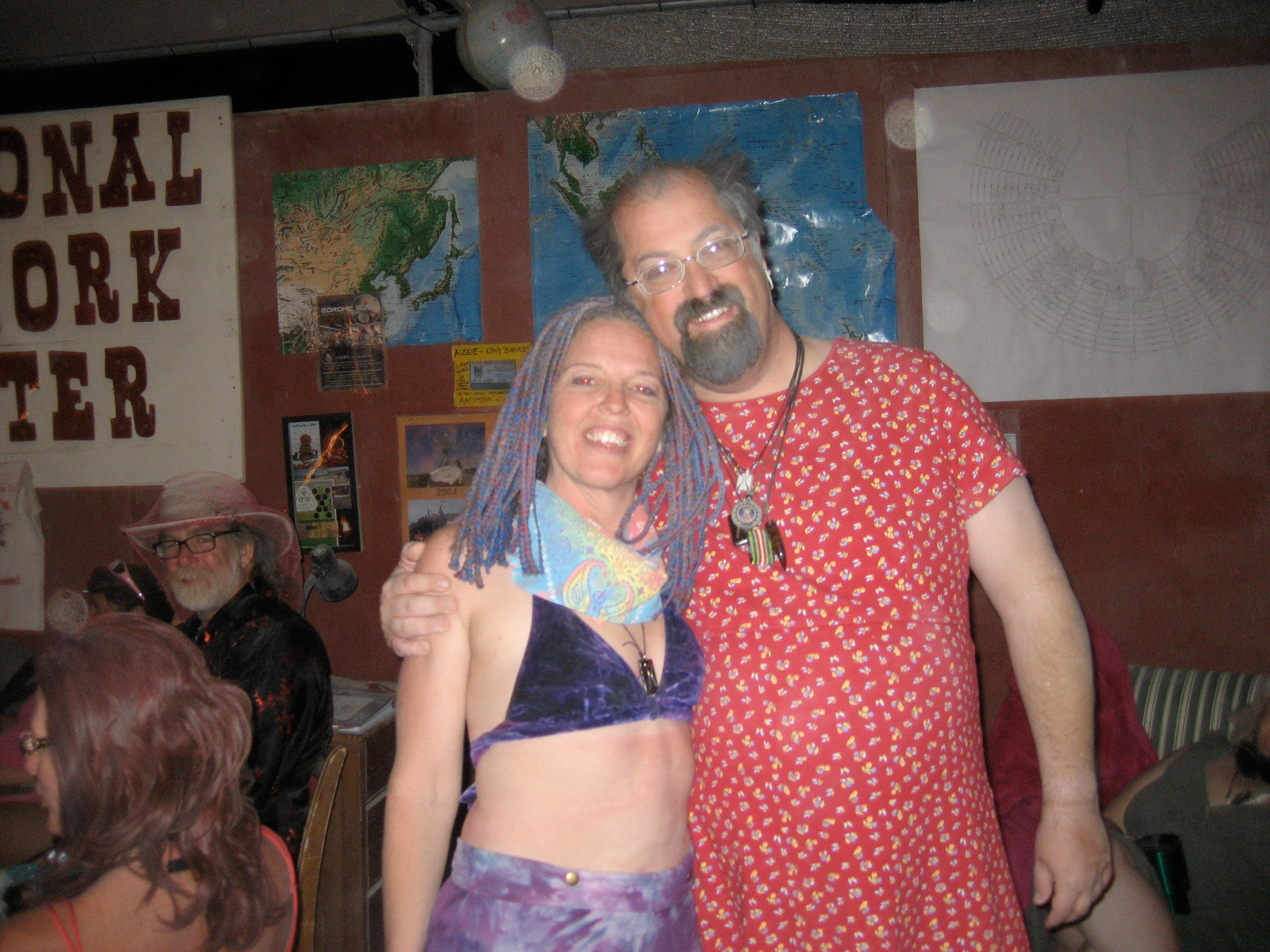 Fred and Sally at Burning Man 2009 — a special night