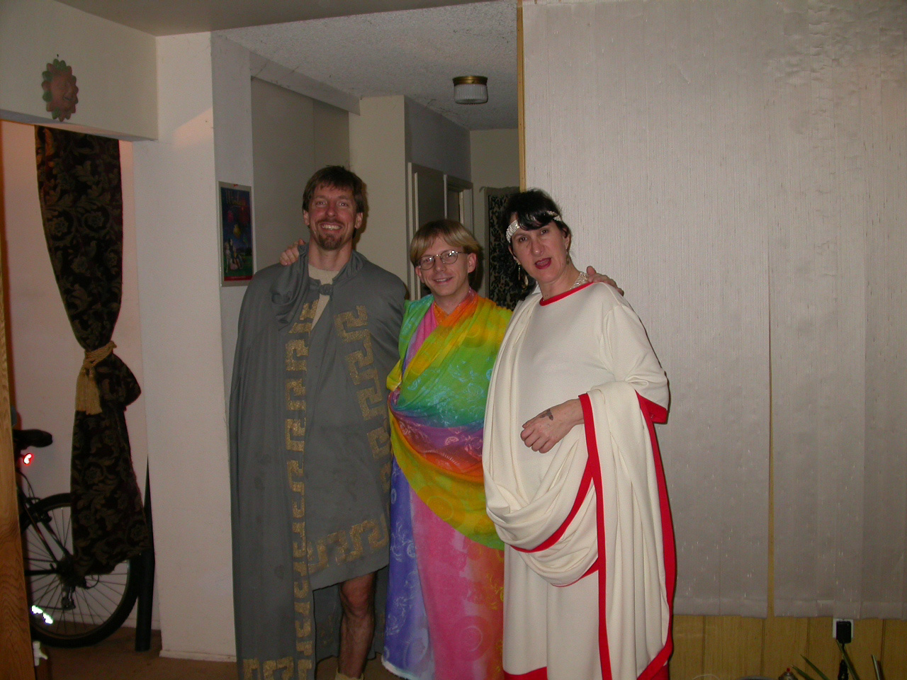 The Ides of March party — togas at Buca de Beppo