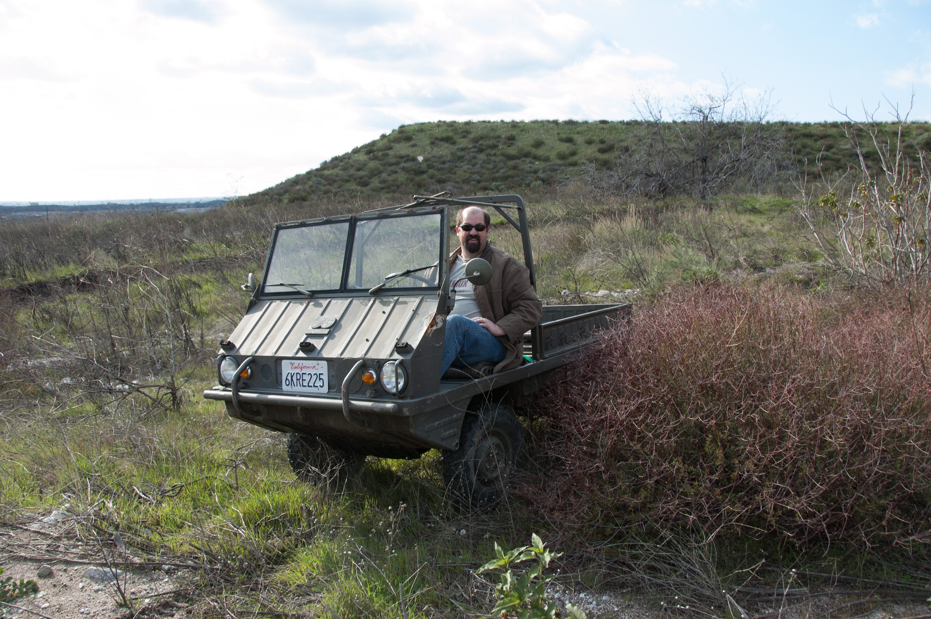 Fred on the Haflinger (plate 6KRE225), olive military green
