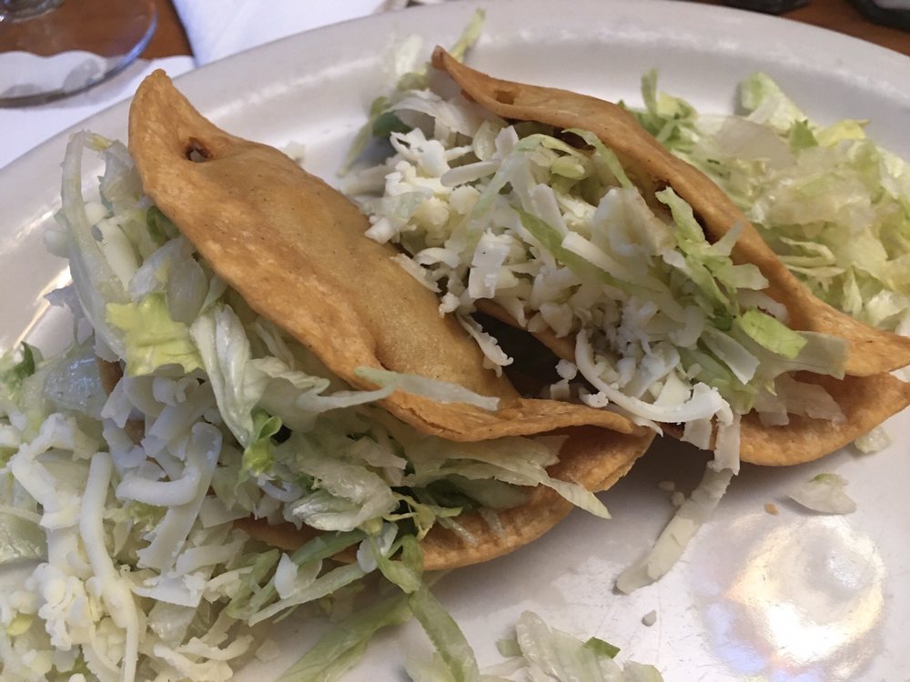 Two beef tacos
