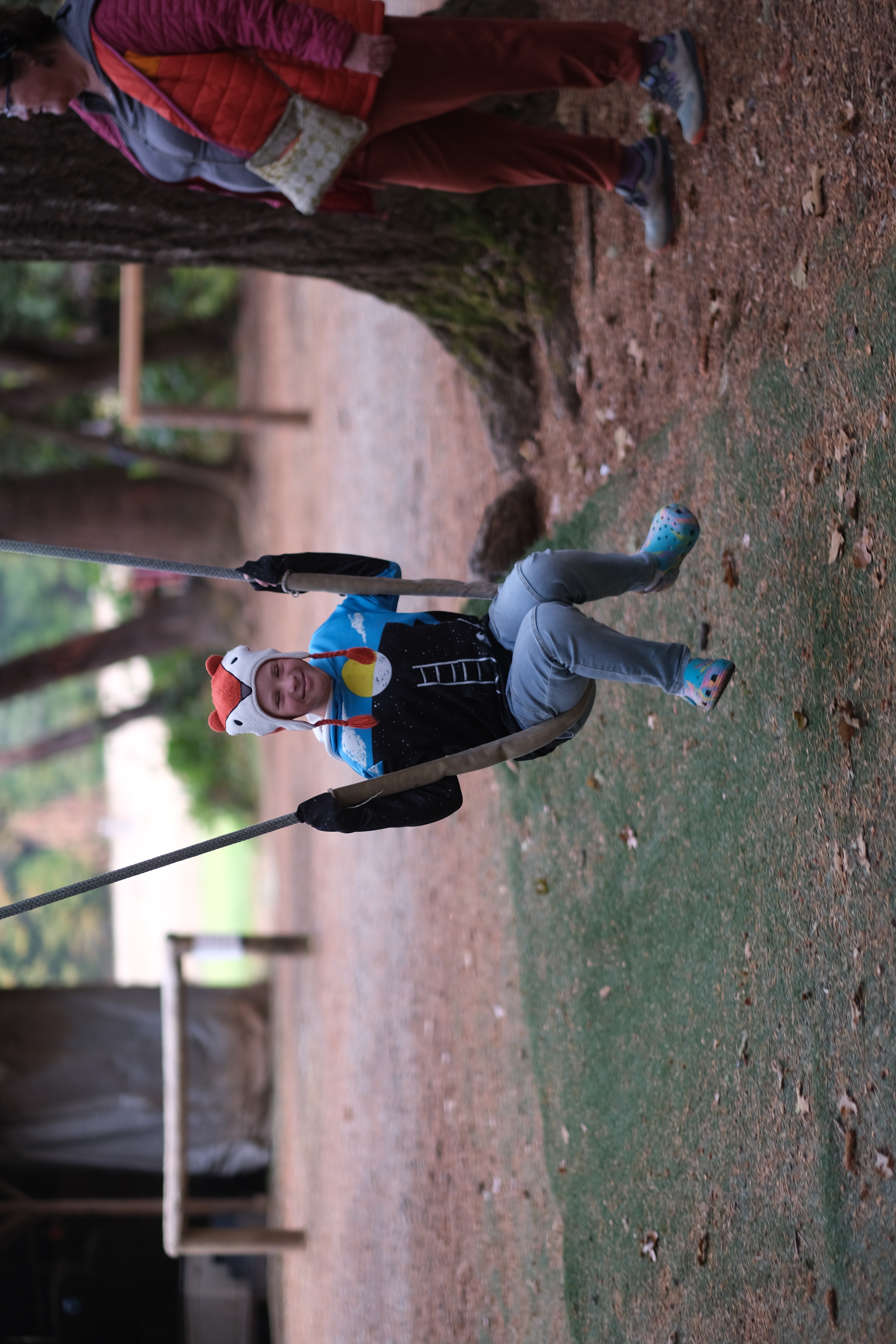 Dylan on the swing
