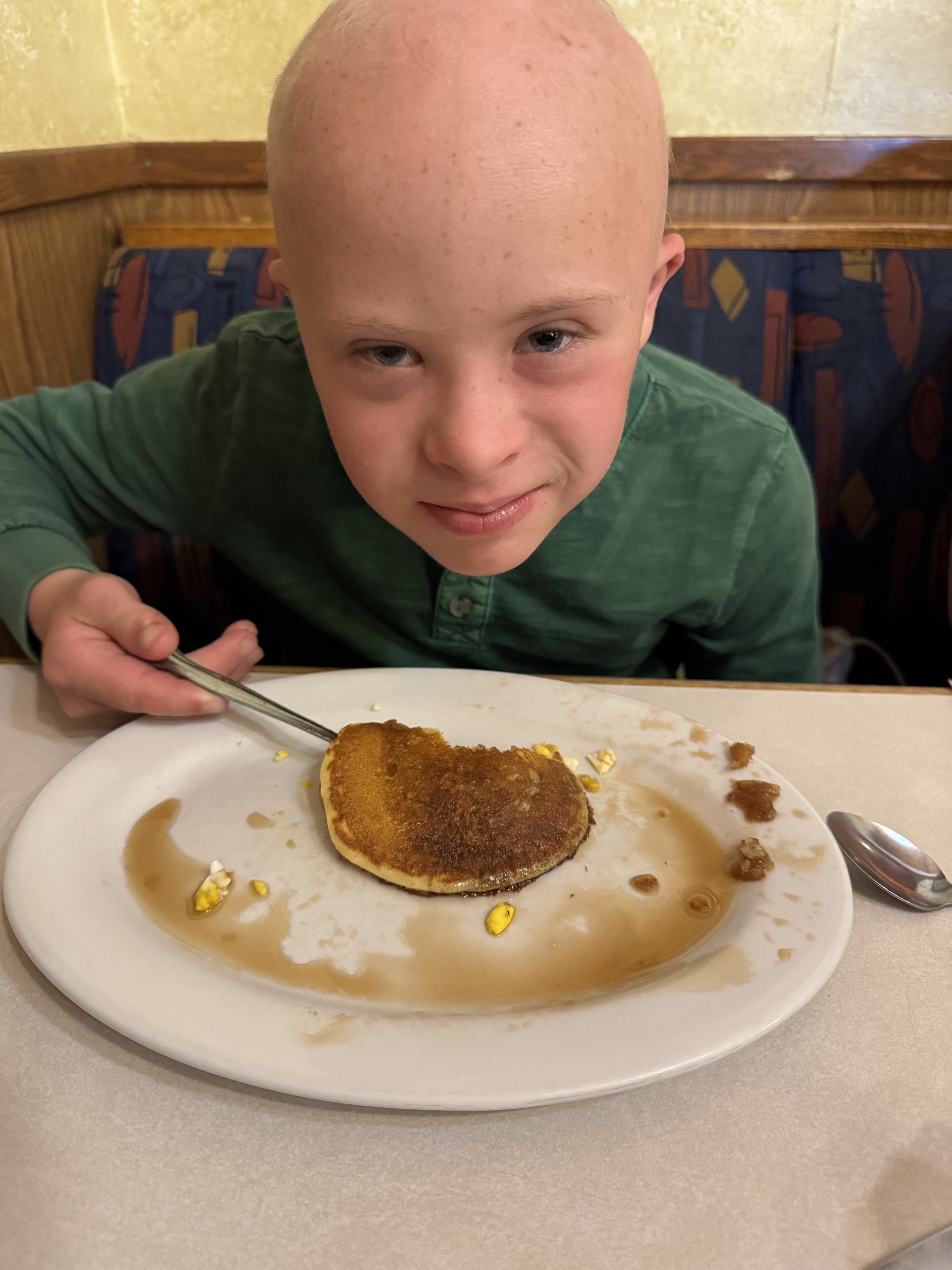 Dylan and the last pancake