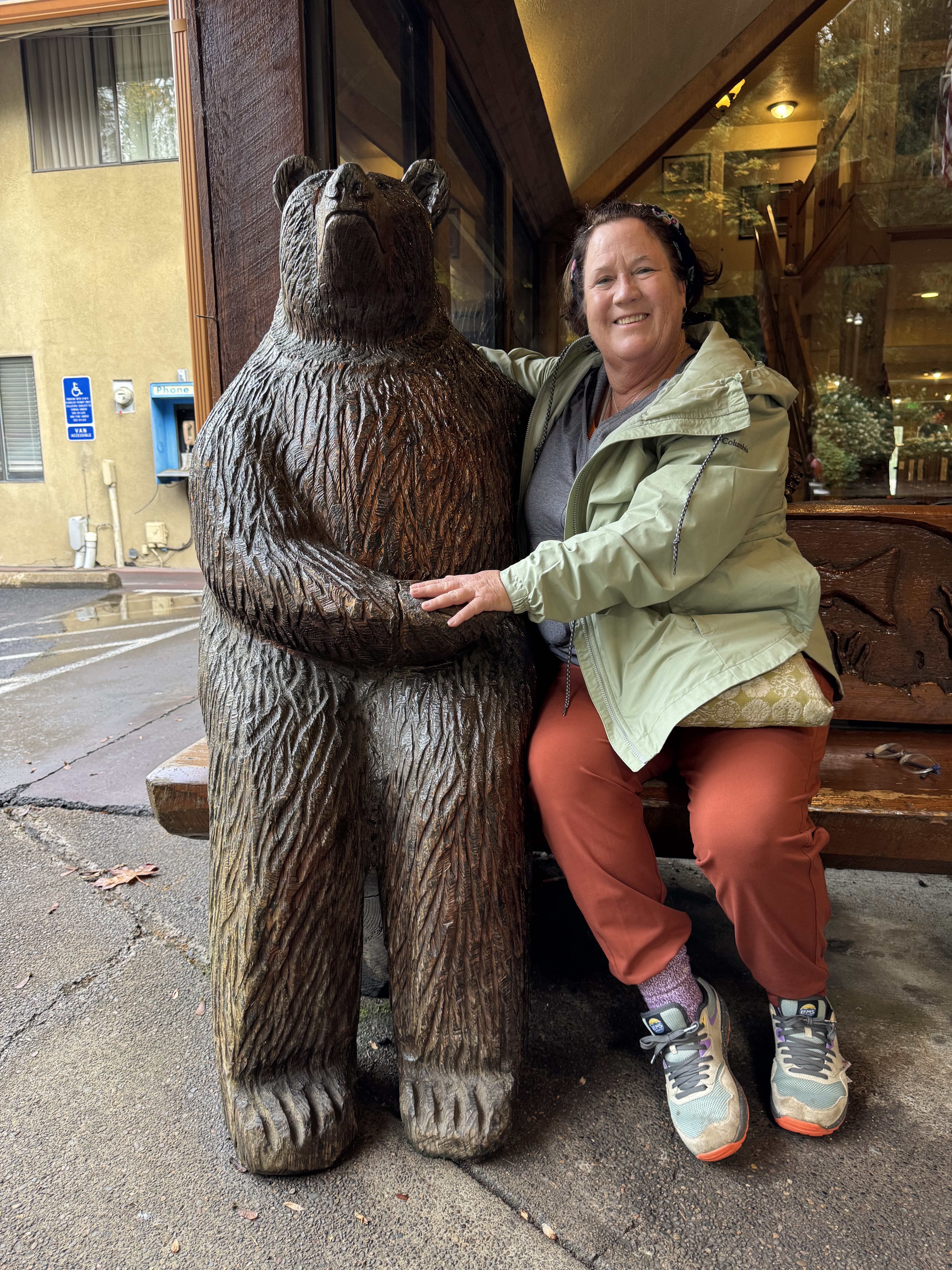 Amy with the bear