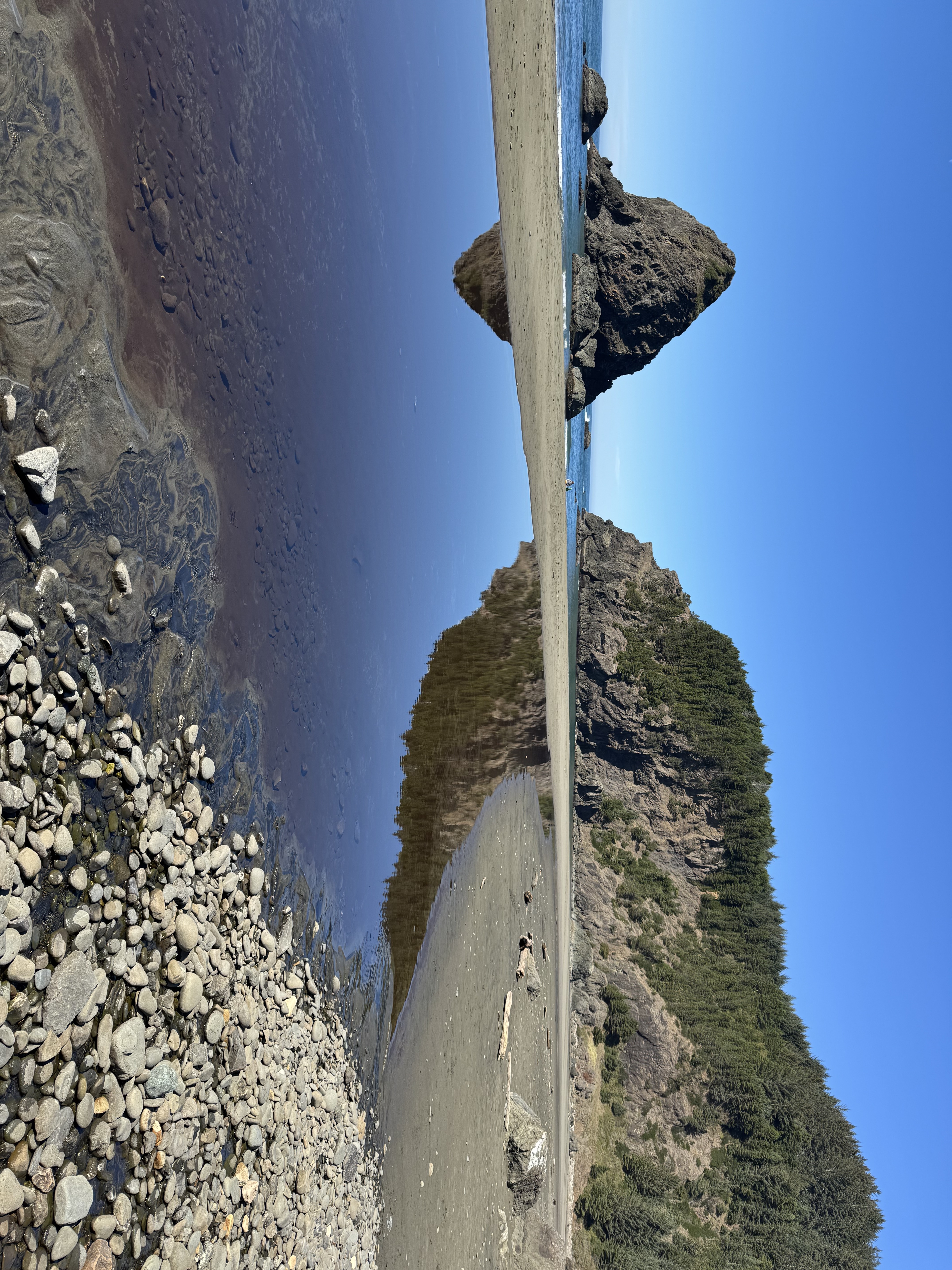 Sea stack reflection, Whaleshead Beach