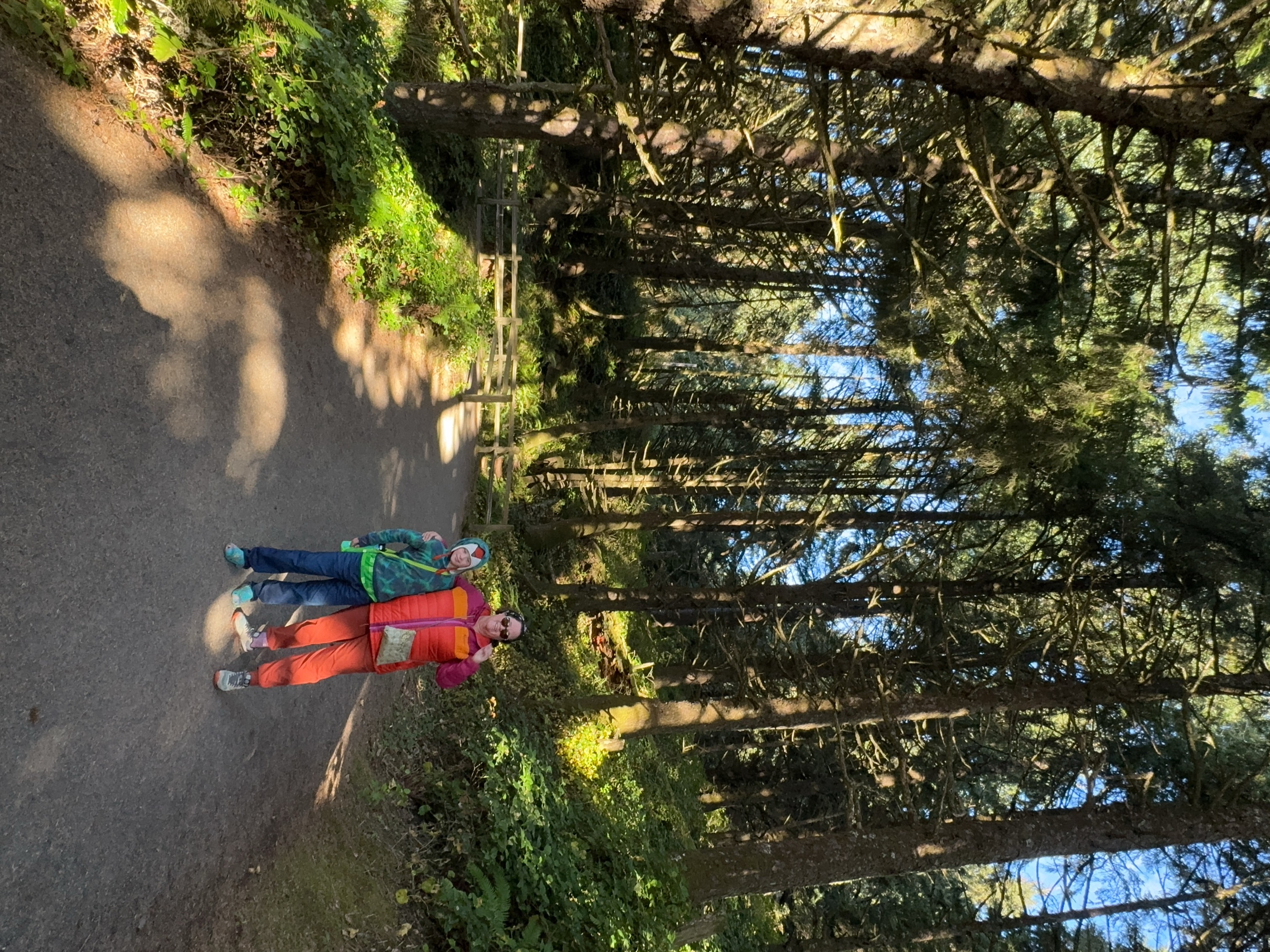 Dylan and Amy in the forest