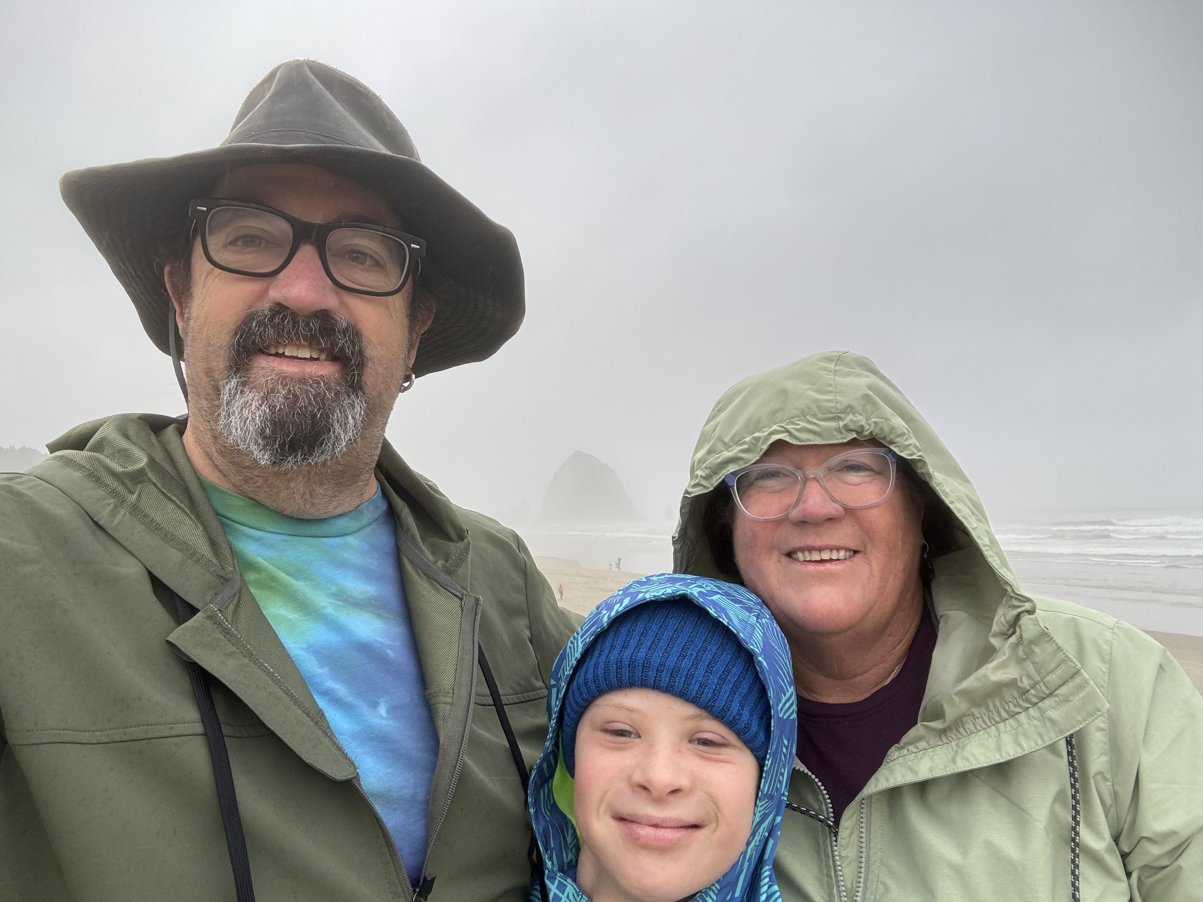 Amy and Dylan at Haystack Rock
