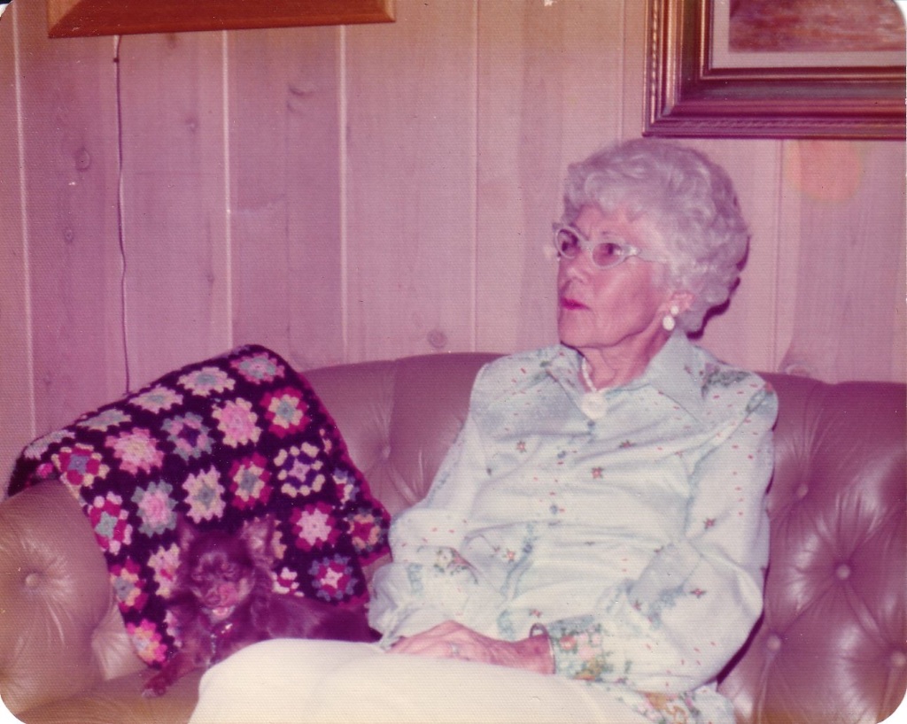 Gagalene in her later years, seated at home, est. 1970s–1980s