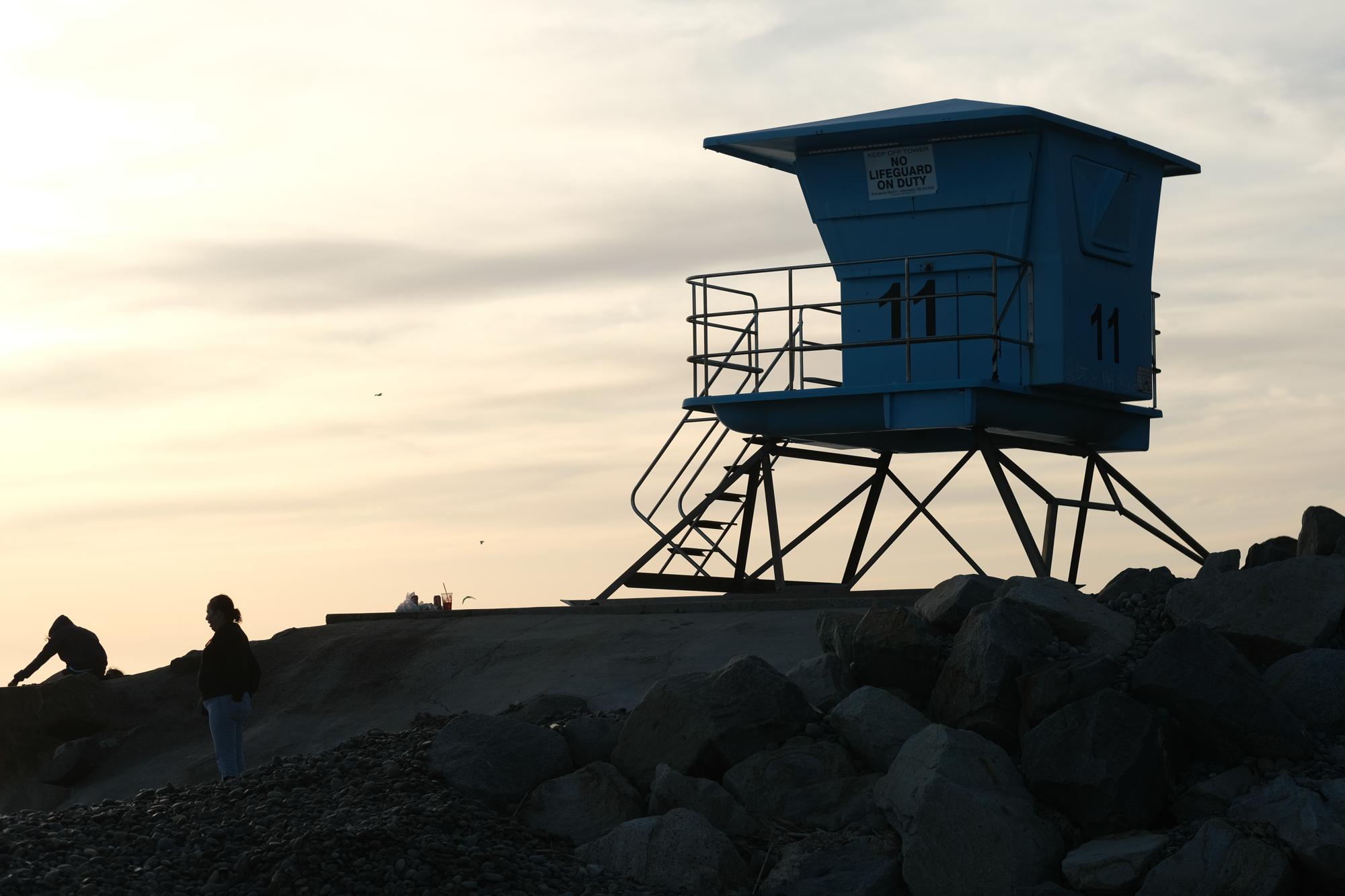 Dusk — an earlier paint color on the tower.